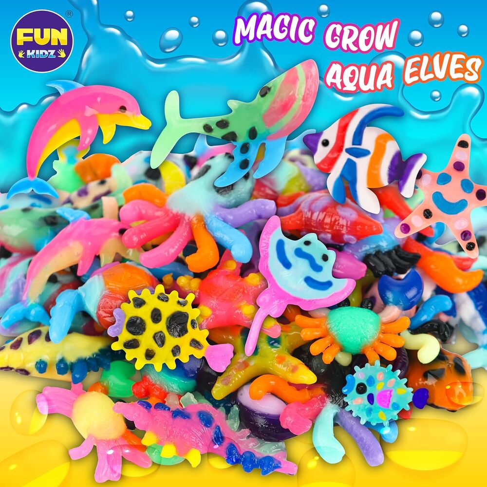 Ocean Magic Water Elves, Aqua Squishy, 25 Bright Colors, Gel 16 Creature Molds - Picture 4 of 5
